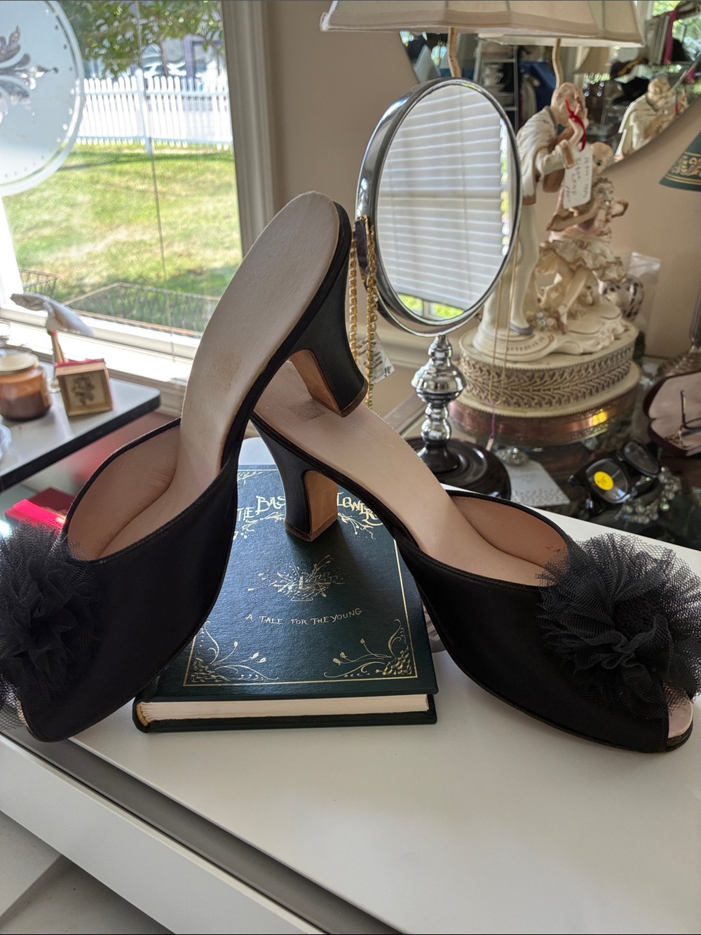 1940s Daniel Green Boudoir Mules